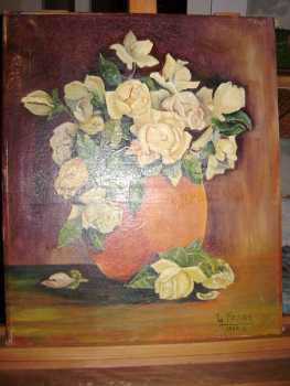 相片: 出售 绘画和图画 BOUQUET DE ROSES TOUT EN DELCATESSE