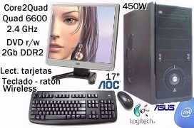 相片: 出售 办公计算机 INTEL - NUEVO PC + MONITOR : CORE 2 QUAD 6600, 2GB,500GB H