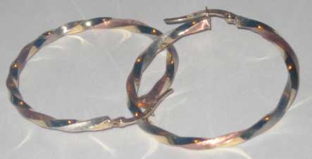 相片: 出售 珠宝 妇女 - ORO BIANCO/GIALLO/ROSA 18 KT- 750 - INTRECCIATI A CERCHIO