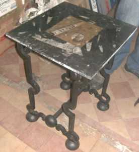 相片: 出售 装饰 TABLE EN MARBRE FOSSILISE - MARBRE FOSSILISE