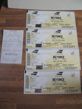 相片: 出售 音乐会票 CONCERT BEYONCE - BERCY