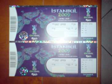 相片: 出售 体育票 FINAL UEFA 2009 - ISTANBUL