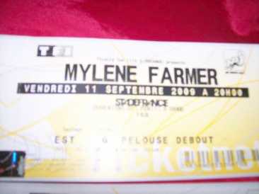 相片: 出售 音乐会票 CONCERT MYLENE FARMER - STADE DE FRANCE