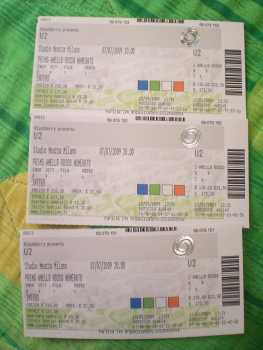 相片: 出售 音乐会票 U2 - 360° TOUR 2009 - MILANO