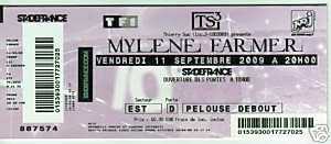 相片: 出售 音乐会票 CONCERT MYLENE FARMER - STADE DE FRANCE - PARIS