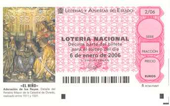 相片: 出售 其它对象 LOTERIA NACIONAL ESPANOLA - LOTERIA - LOTERIA NACIONAL ESPANOLA