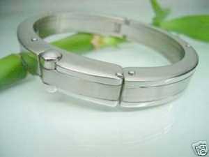 相片: 出售 珠宝 人 - BRACCIALE UOMO STILE MANETTA IN ACCIAIO - BEL BRACCIALE STILE MANETTA  PURO ACCIAIO