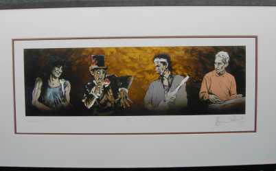 相片: 出售 绘画和图画 RONNIE WOOD LITHO, VOODOO 4 (II)