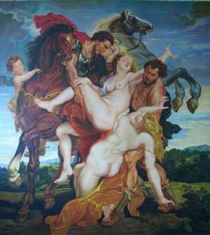相片: 出售 绘画和图画 OLEO DEL RAPTO DE LA HIJAS DE LEUCIPO