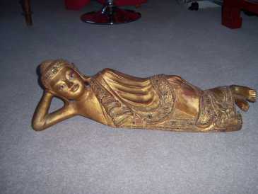 相片: 出售 其它对象 BOUDHA DORE A L'OR FIN, PIECE DE COLLECTION