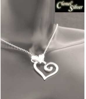 相片: 出售 珠宝 妇女 - PENDENTIF COEUR ARGENT 925 - PENDENTIF COEUR ARGENT 925 CHAINE OFFERTE