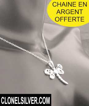 相片: 出售 珠宝 妇女 - PENDENTIF LIBELLULE ARGENT 22,00EUR - PENDENTIF  ARGENT 925 CHAINE OFFERTE
