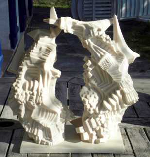 相片: 出售 雕塑 大理石 - SCULPTURE DARIUS ( LES FAUX JUMEAUX )