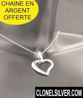 相片: 出售 珠宝 妇女 - PENDENTIF COEUR ARGENT 22,00EUR - PENDENTIF ARGENT COEUR