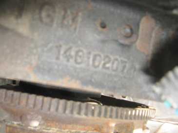相片: 出售 零件和辅助部件 CHEVROLET - CHEVROLET ENGINE NUMBER: MG 14010207