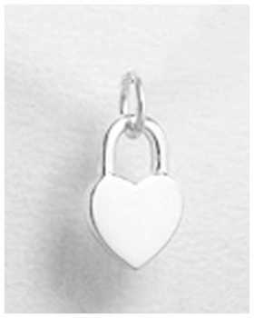 相片: 出售 珠宝 妇女 - PENDENTIF COEUR CADENAS ARGENT 15,00EUR - BIJOU PENDENTIF CEOUR CADENAS CHAINE ARGENT OFFERT