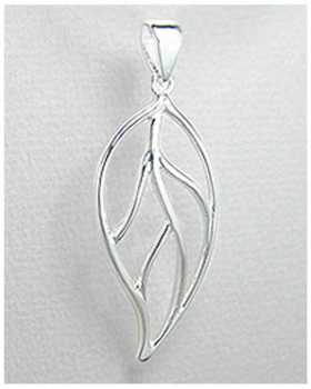 相片: 出售 珠宝 妇女 - PENDENTIF FEUILLE D'ARGENT 20,00EUR - PENDENTIF FEUILLE EN ARGENT CHAINE ARGENT OFFERTE