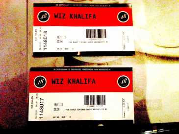 相片: 出售 音乐会票 WIZ KHALIFA - BRUXELLES