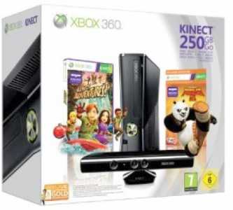 相片: 出售 电子游戏 XBOX 360 SLIM 250GO + CAPTEUR KINECT + 2 JEUX - XBOX 360 SLIM 250GO - XBOX 360 SLIM 250GO