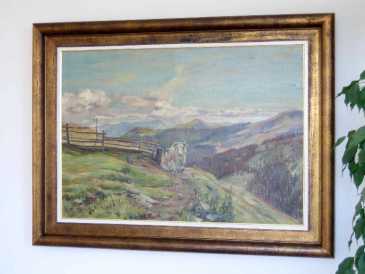 相片: 出售 绘画和图画 MONTEE A L´ALPAGE HUILE S/TOILE D´ALBERT HUNNEMAN