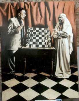 相片: 出售 绘画和图画 PARTITA A SCACCHI