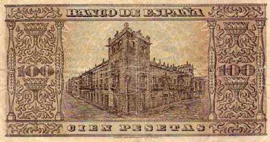 相片: 出售 邮票/邮政卡片 BILLETE DE 100 PESETAS BANCO DE BURGOS BC
