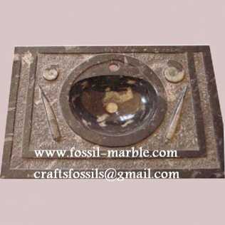 相片: 出售 装饰 LAVABO EN MARBRE FOSSILISE - LAVABO EN MARBRE FOSSILISE