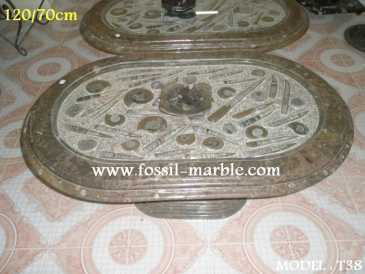 相片: 出售 装饰 TABLES EN MARBRE FOSSILISE RISSANI ERFOUD - TABLES EN MARBRE FOSSILISE RISSANI ERFOUD