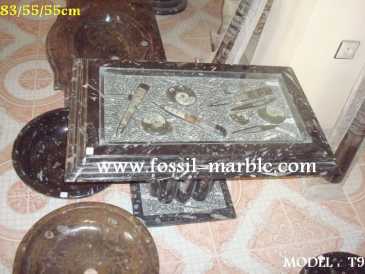 相片: 出售 装饰 LAVABO EN MARBRE FOSSILISE ERFOUD RISSANI - TABLES EN MARBRE FOSSILISE RISSANI ERFOUD