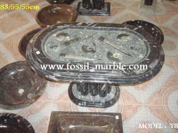 相片: 出售 装饰 LAVABO EN MARBRE FOSSILISE ERFOUD RISSANI - TABLES EN MARBRE FOSSILISE RISSANI ERFOUD