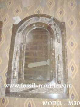 相片: 出售 装饰 MIROIR EN NATURAL MARBRE FOSSILISE - MIROIR EN MARBRE FOSSILISE