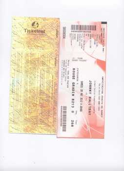 相片: 出售 音乐会票 JHONNY HALLYDAY - ZENITH DE NANCY