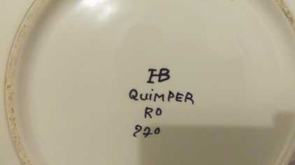 相片: 出售 陶瓷 ASSIETTE HENRIOT QUIMPER