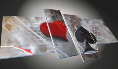 相片: 出售 绘画和图画 TABLEAUX ABSTRAIT MODERNE