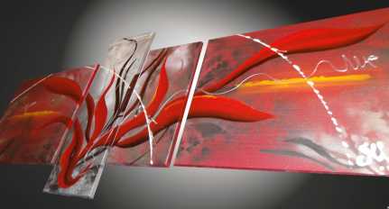 相片: 出售 绘画和图画 TABLEAUX ABSTRAIT CONTEMPORAIN ROSE