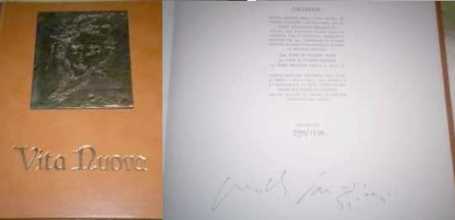 相片: 出售 其它艺术对象 VITA NUOVA DI DANTE ALIGHIERI LAVORATA DA FAZZINI