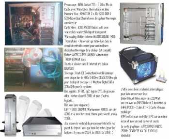相片: 出售 办公计算机 ASUS - PC 3.4GHZ-2048MO-X800XL 256MO-WATERCOOLING