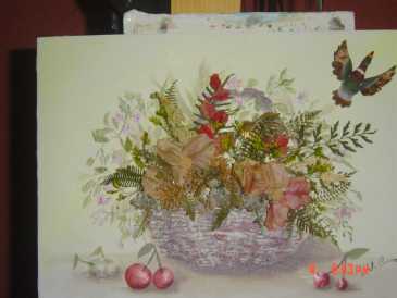 相片: 出售 绘画和图画 CANASTA DE FLORES  AL NATURAL