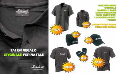 相片: 出售 吉他和其它弦乐器 MARSHALL - MAGLIE, FELPE E CAPPELLI
