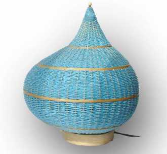 相片: 出售 装饰 CULTURE VIET - LAMPE COQUILLAGE BLEU