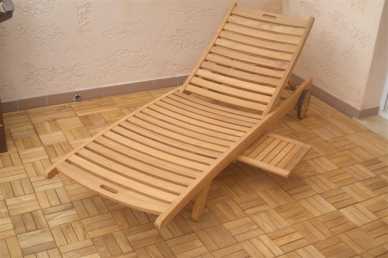 相片: 出售 家具 TECK - CHAISE LONGUE EN TECK