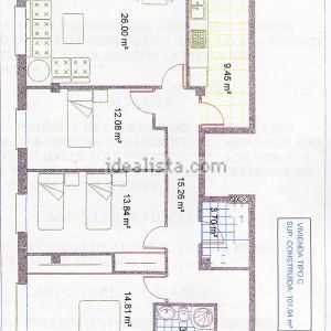 相片: 出售 2 间卧室公寓 102 m2