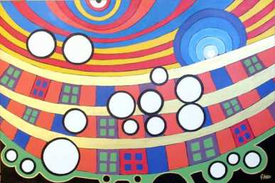 相片: 出售 绘画和图画 HUNDERTWASSER - OMAGGIO ALL' ARTISTA