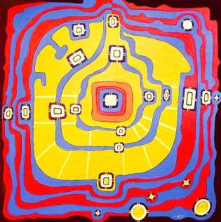 相片: 出售 绘画和图画 OMAGGIO A HUNDERTWASSER