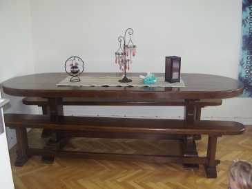 相片: 出售 家具 NUMEROTE MAISON DU SIECLE - TABLE EN CHENE D'EBENISTE