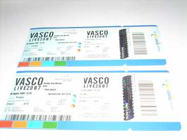 相片: 出售 音乐会票 TOUR VASCO ROSSI BARI 10 LUGLIO 2007 - BARI