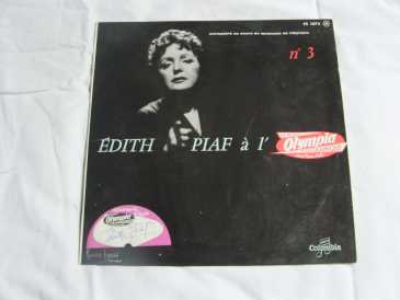 相片: 出售 33 转每分钟 COLUMBIA - EDITH PIAF