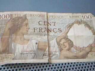 相片: 出售 硬币 ANCIENS BILLETS DE 50,100 ET 1000 FRANCS FRANCAIS