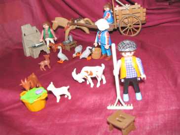 相片: 出售 legos/playmobils/meccanos PLAYMOBIL - FERME ET CHARRETTE
