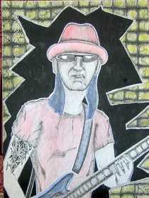 相片: 出售 绘画和图画 THE STRANGE GUITAR